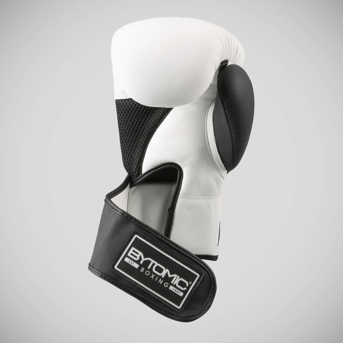 White/Black Bytomic Legacy Leather Boxing Gloves