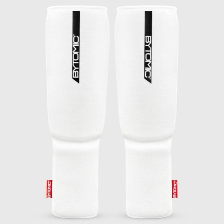 White/Black Bytomic Red Label Elasticated Shin-Instep