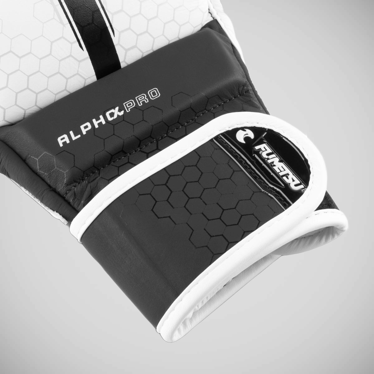 White/Black Fumetsu Alpha Pro MMA Sparring Gloves