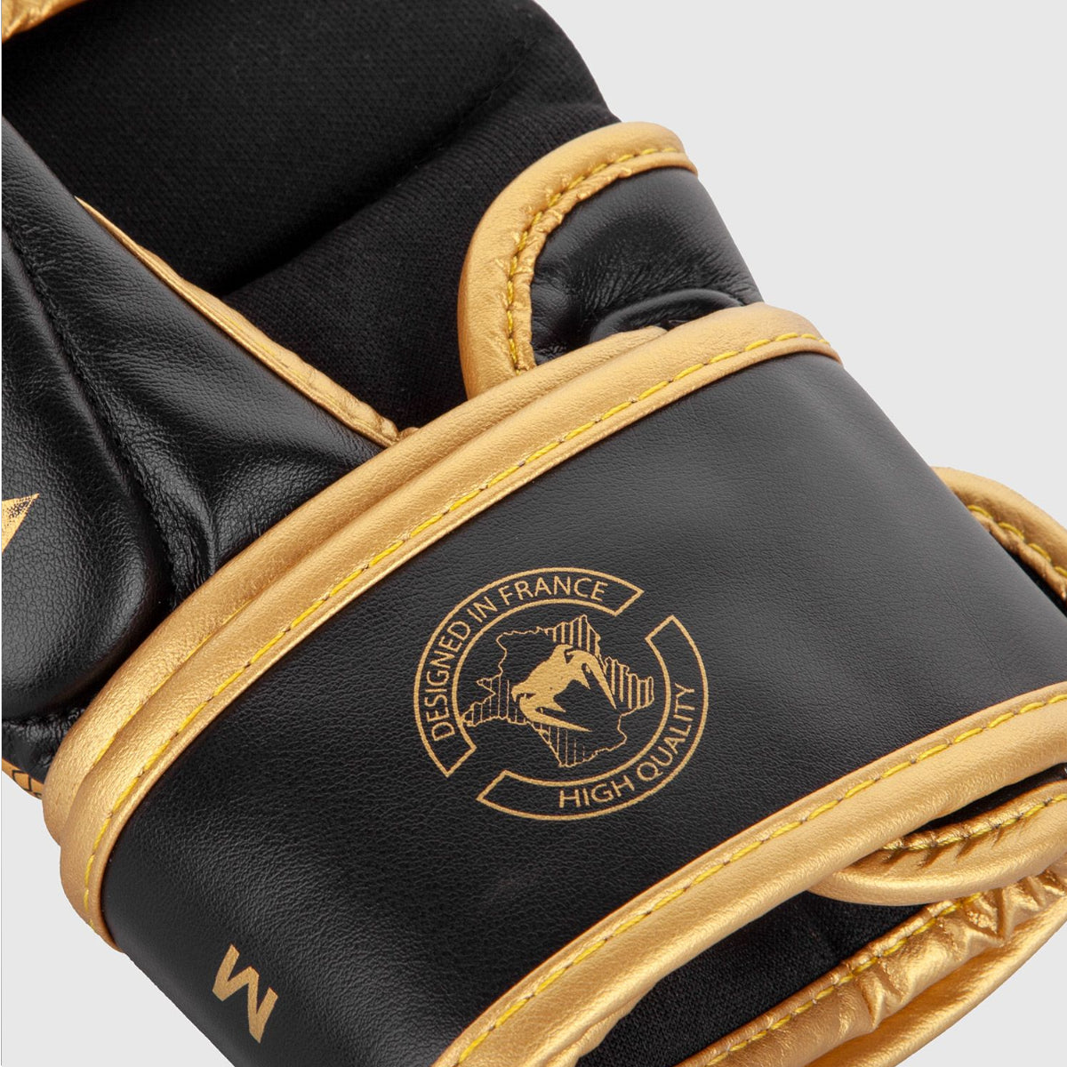 White/Black/Gold Venum Challenger 3.0 MMA Sparring Gloves