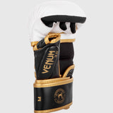 White/Black/Gold Venum Challenger 3.0 MMA Sparring Gloves