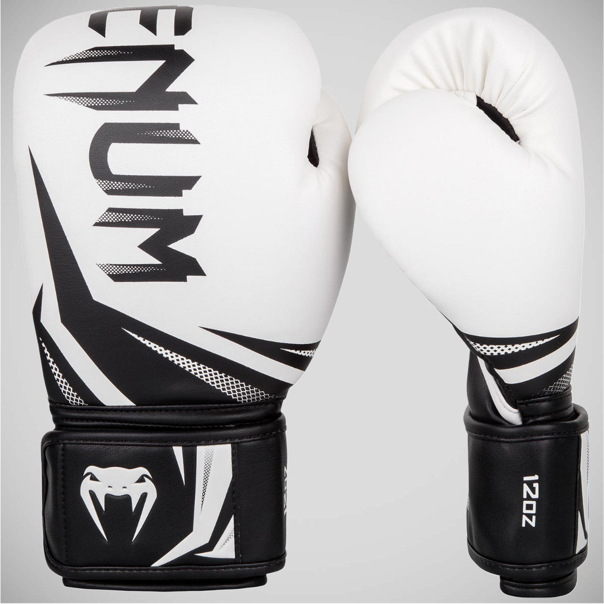 White/Black Venum Challenger 3.0 Boxing Gloves