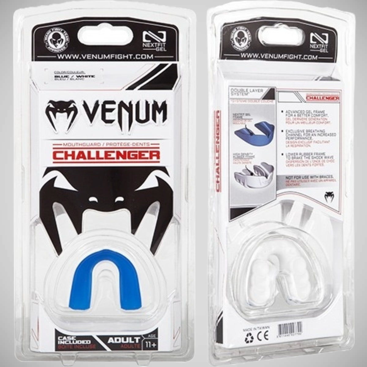 White/Blue Venum Challenger Mouthguard