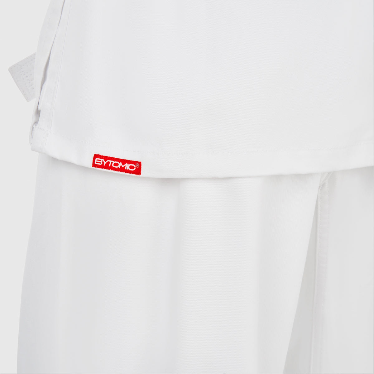 White Bytomic Red Label 7oz Cotton Kids Martial Arts Uniform