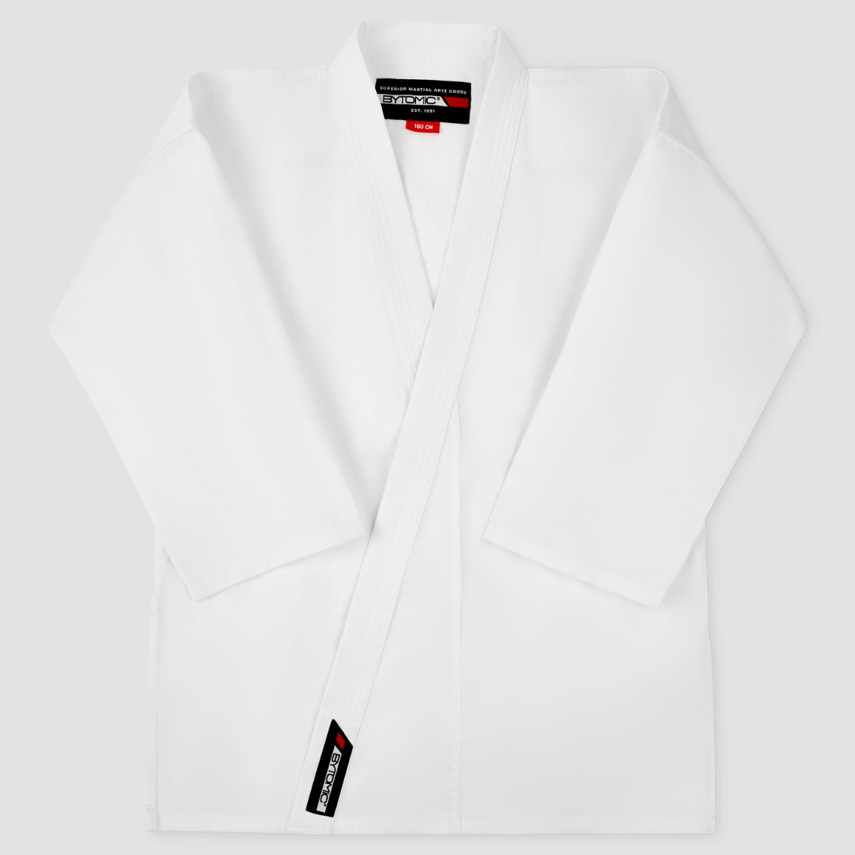 White Bytomic Red Label 7oz Lightweight Adult Karate Uniform