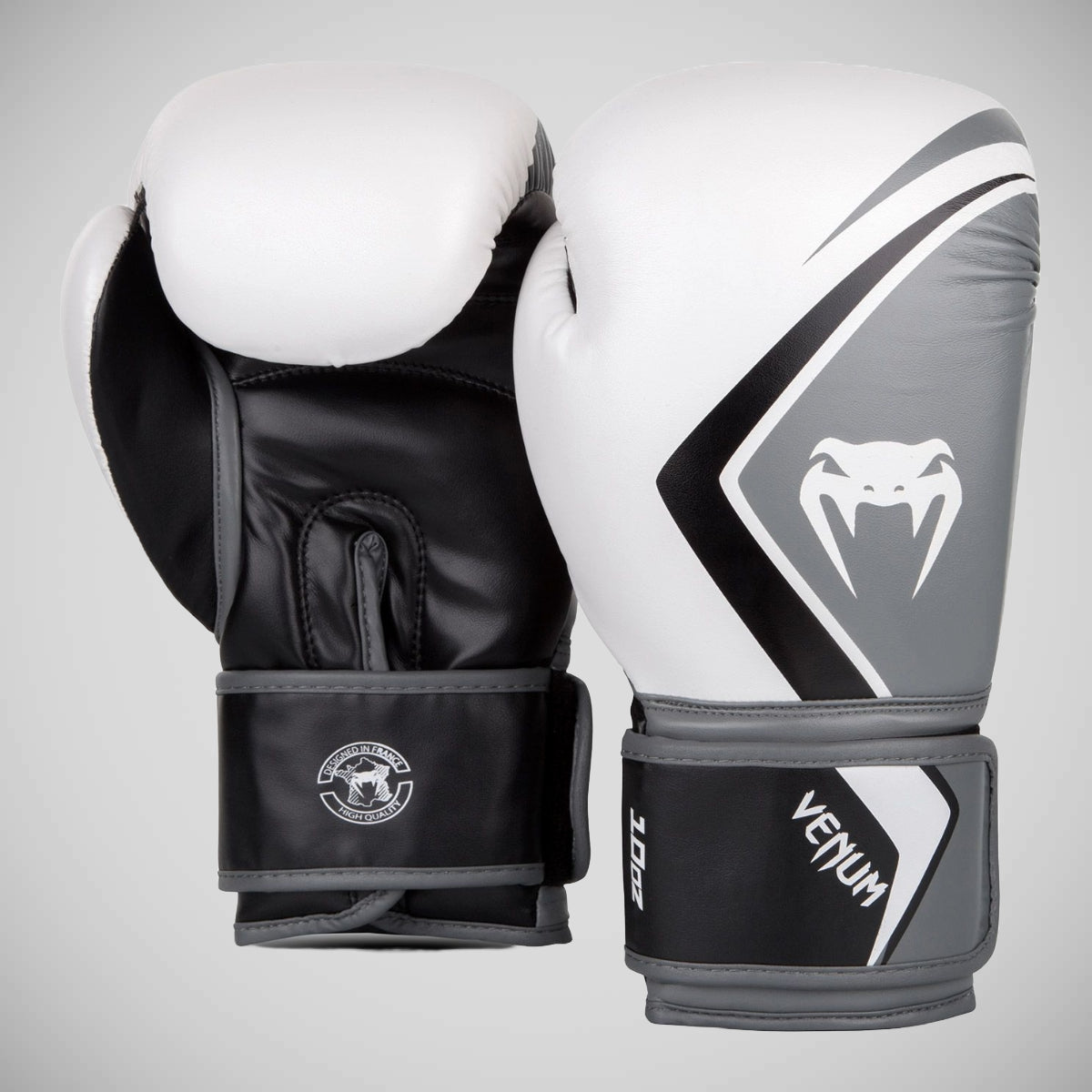 White/Grey Venum Contender 2.0 Boxing Gloves