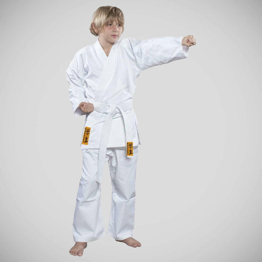 White Hayashi Gakusei Karate Gi Kids