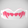 White/Pink SafeJawz Extro Pink Fangz Mouth Guard