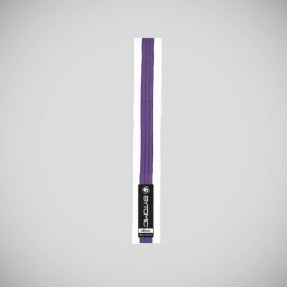 White/Purple Bytomic White Belt with Stripe