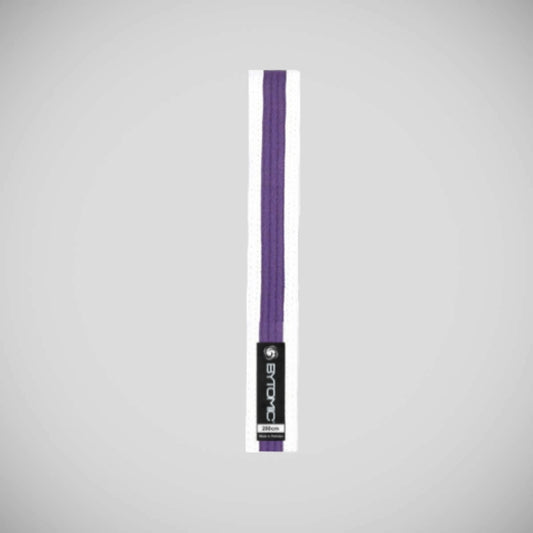 White/Purple Bytomic White Belt with Stripe