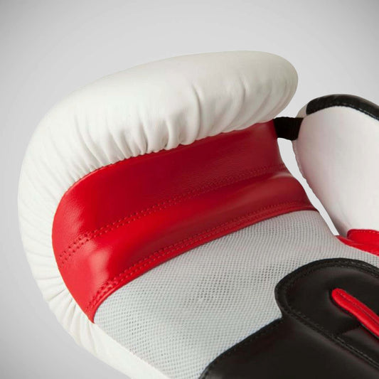 White/Red/Black Top Ten Stripe Boxing Gloves