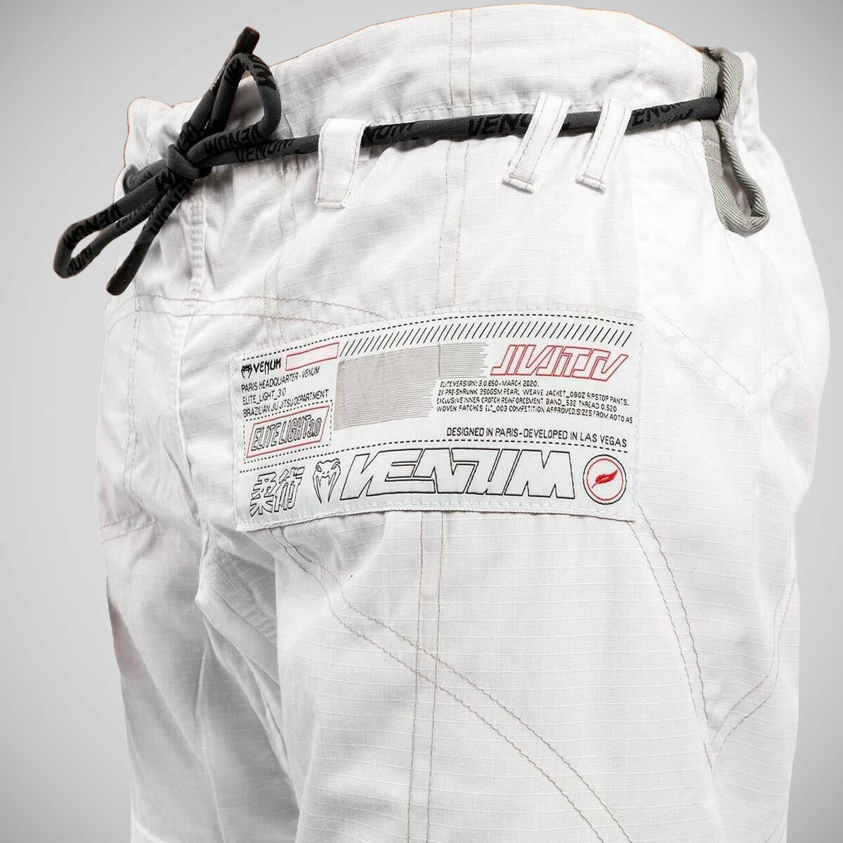 White Venum Elite Light 3.0 BJJ Gi