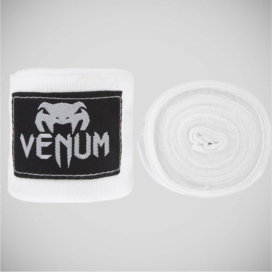 White Venum Kontact Boxing 4m Hand Wraps