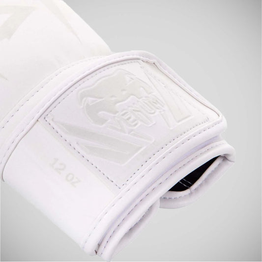White/White Venum Elite Boxing Gloves