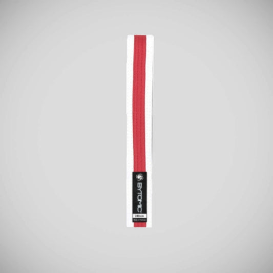 White/Red Bytomic White Belt with Stripe