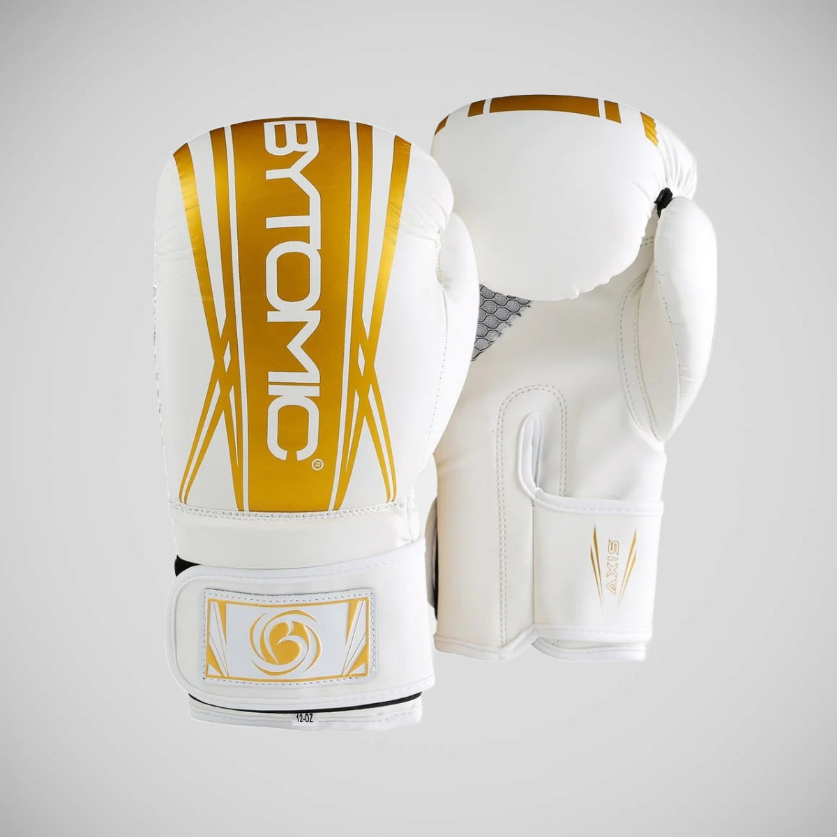 White/Gold Bytomic Axis V2 Boxing Gloves