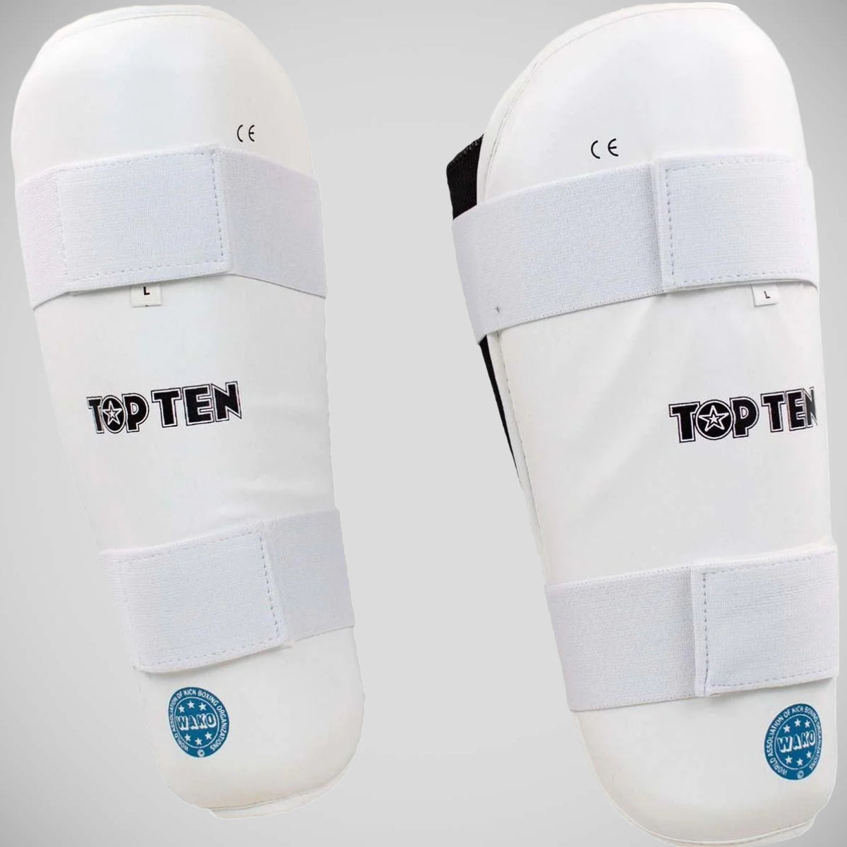 Top Ten WAKO Shin Guards White