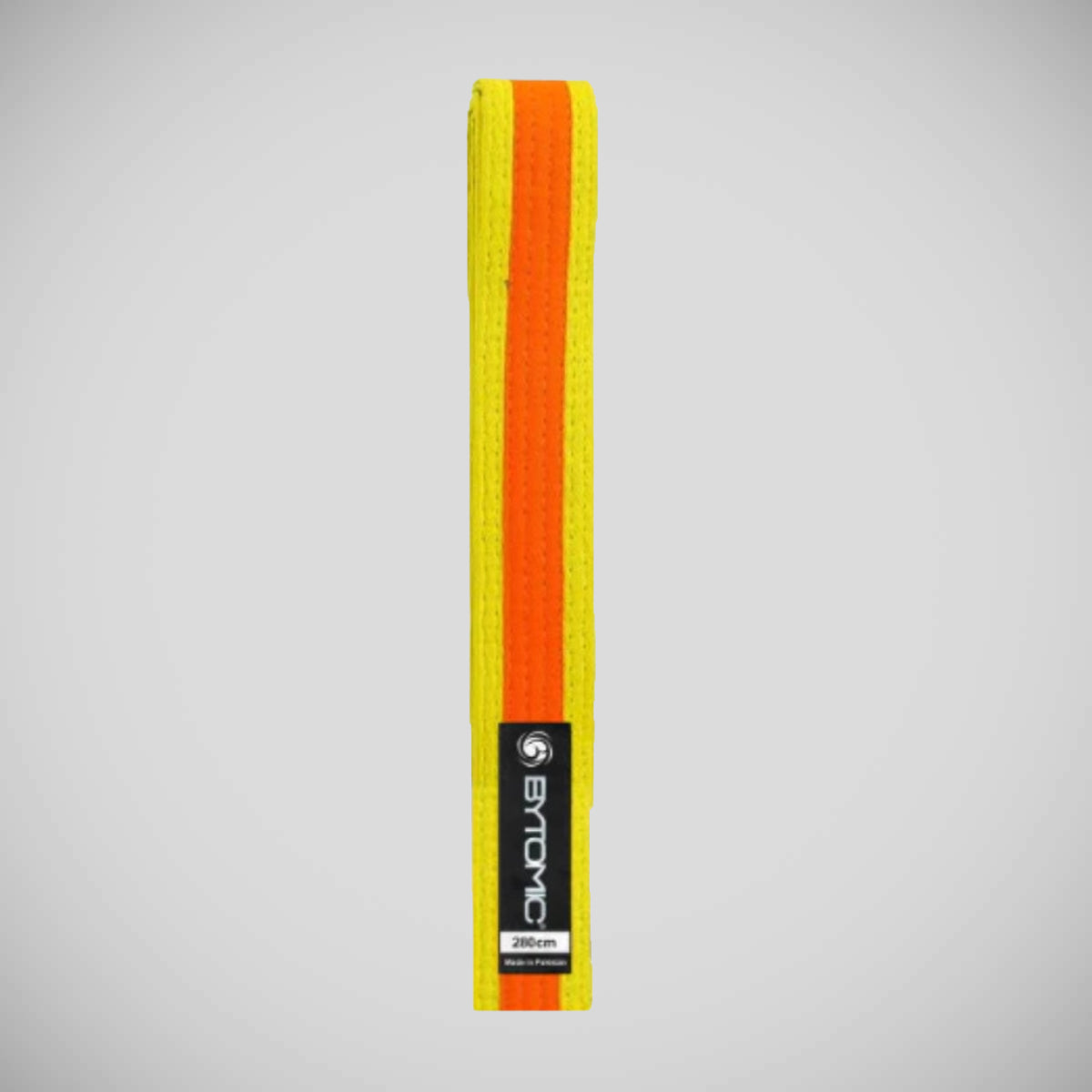 Yellow/Orange Bytomic Coloured Stripe Martial Arts Belt 10 Pack