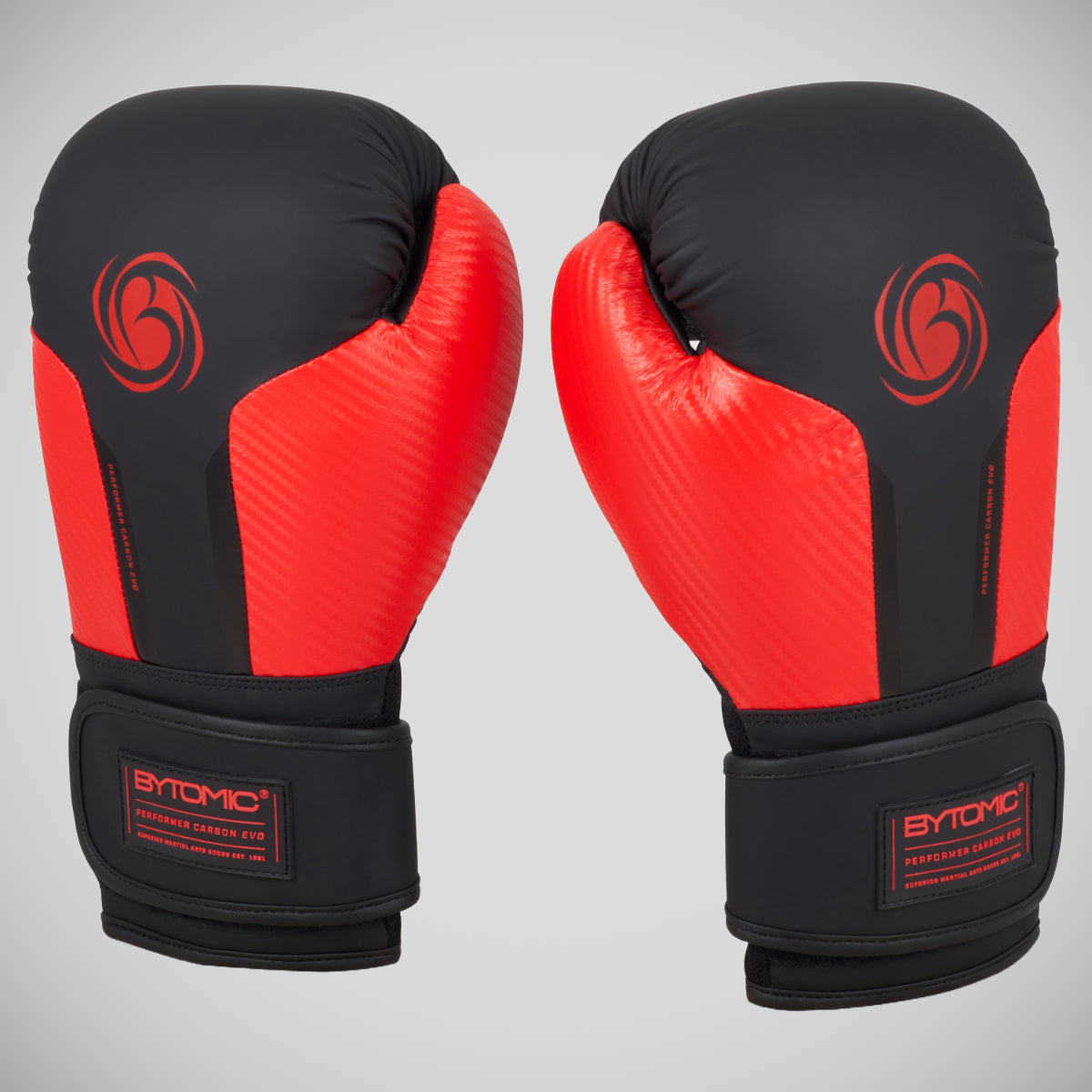 Black/Red Bytomic Performer Carbon Evo Boxing Gloves