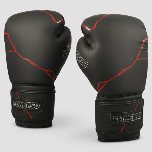 Black/Red Fumetsu Kintsugi Boxing Gloves