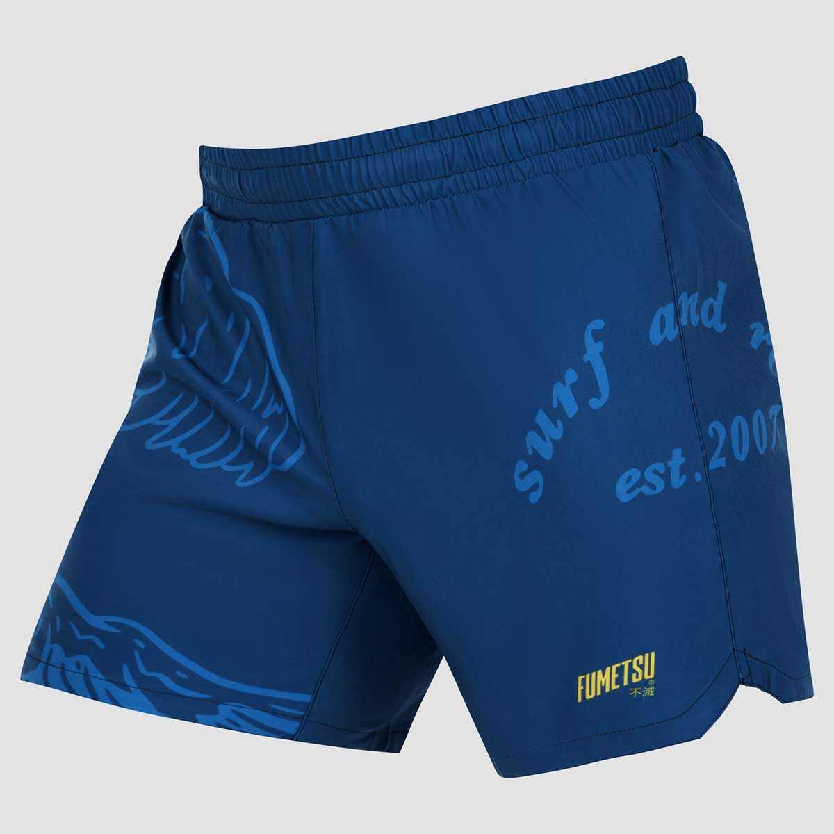 Blue Fumetsu Waves MK2 V-Lite Fight Shorts