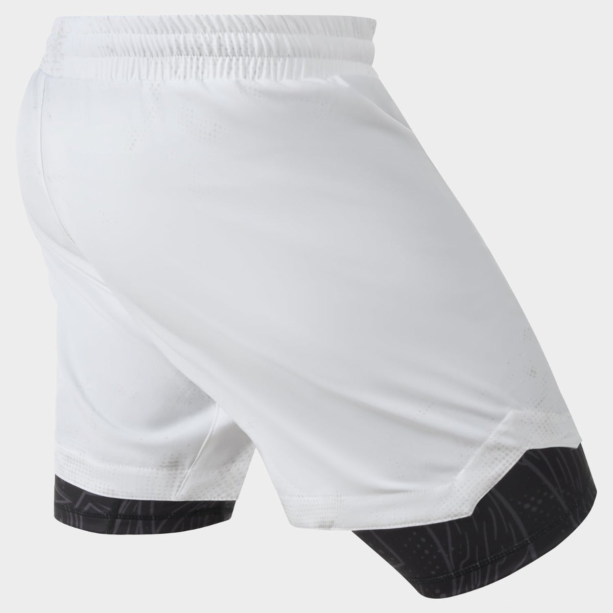 White/Black Fumetsu Berserker Dual Layer Fight Shorts