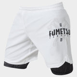 White/Black Fumetsu Berserker Dual Layer Fight Shorts