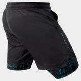 Black/Green Fumetsu Berserker Dual Layer Training Shorts