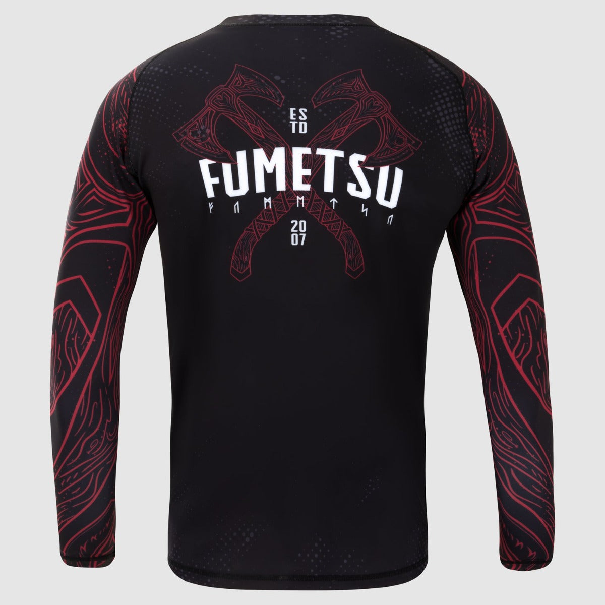 Black/Red Fumetsu Berserker Long Sleeve Rash Guard