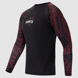 Black/Red Fumetsu Berserker Long Sleeve Rash Guard