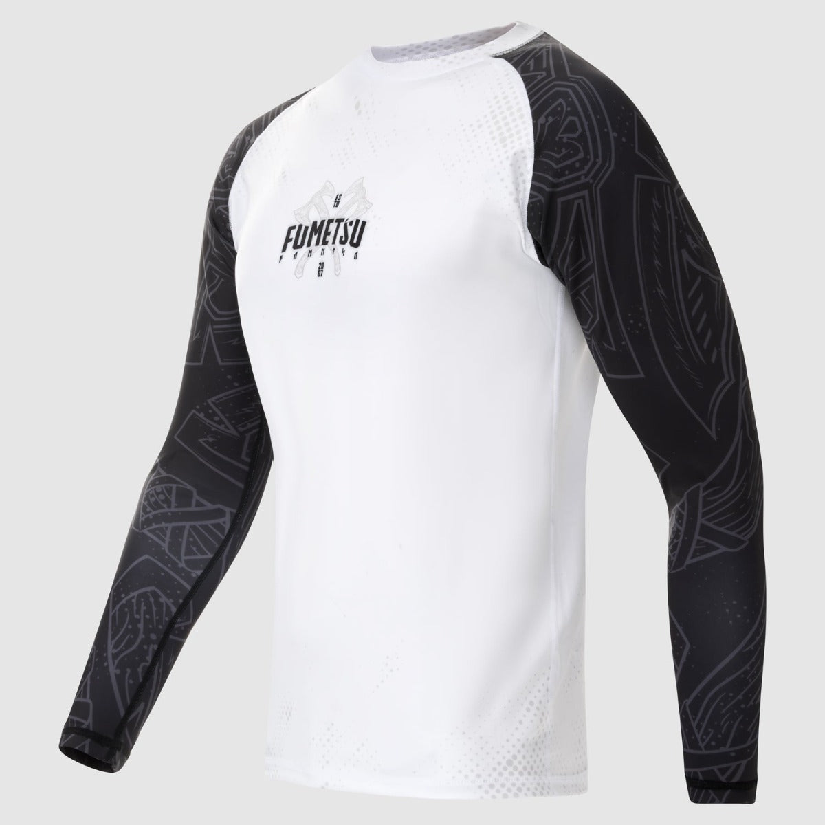 White/Black Fumetsu Berserker Long Sleeve Rash Guard