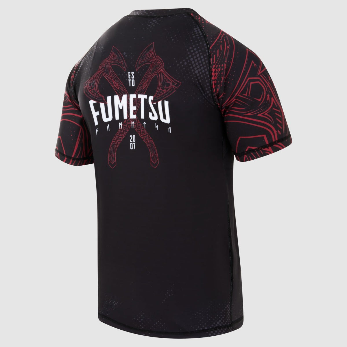 Black/Red Fumetsu Berserker Short Sleeve Rash Guard