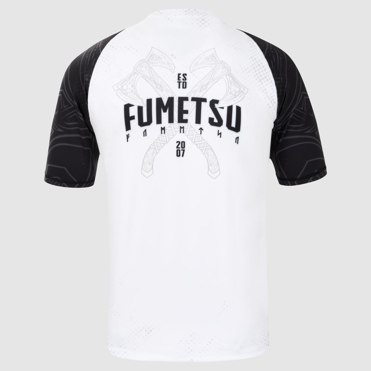 White/Black Fumetsu Berserker Short Sleeve Rash Guard