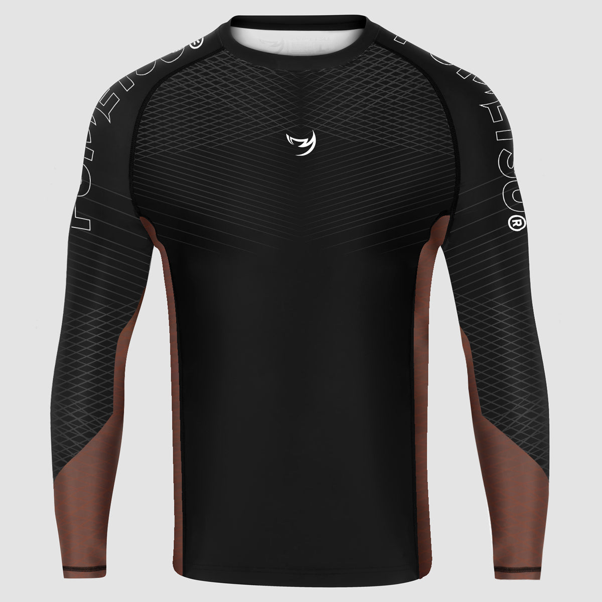 Black/Brown Fumetsu Competitor MK2 Long Sleeve Rash Guard