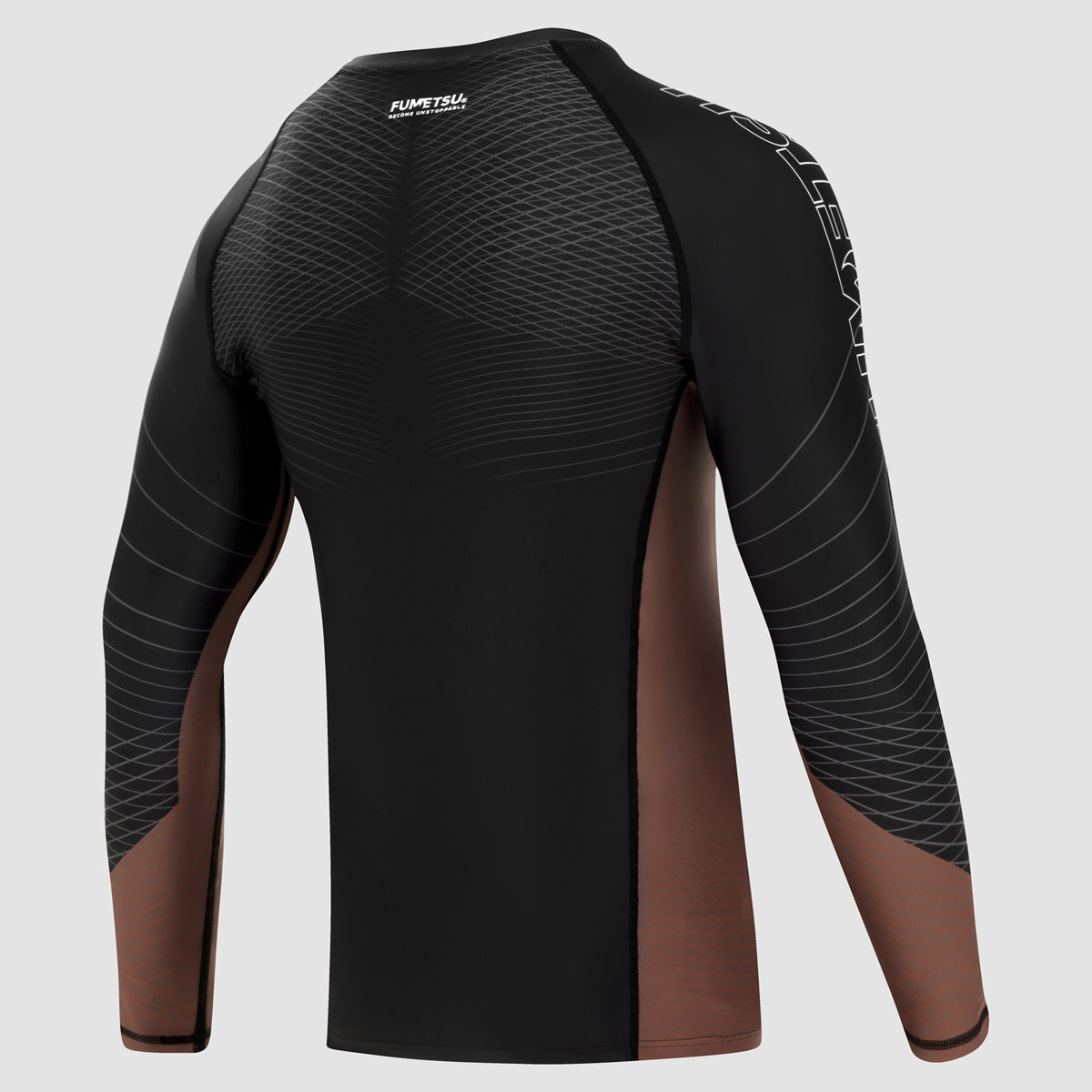 Black/Brown Fumetsu Competitor MK2 Long Sleeve Rash Guard