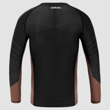 Black/Brown Fumetsu Competitor MK2 Long Sleeve Rash Guard