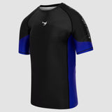 Black/Blue Fumetsu Competitor MK2 Short Sleeve Rash Guard