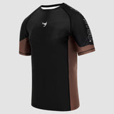 Black/Brown Fumetsu Competitor MK2 Short Sleeve Rash Guard