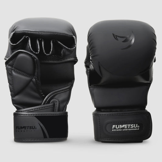 Black/Black Fumetsu Ghost S3 MMA Sparring Gloves