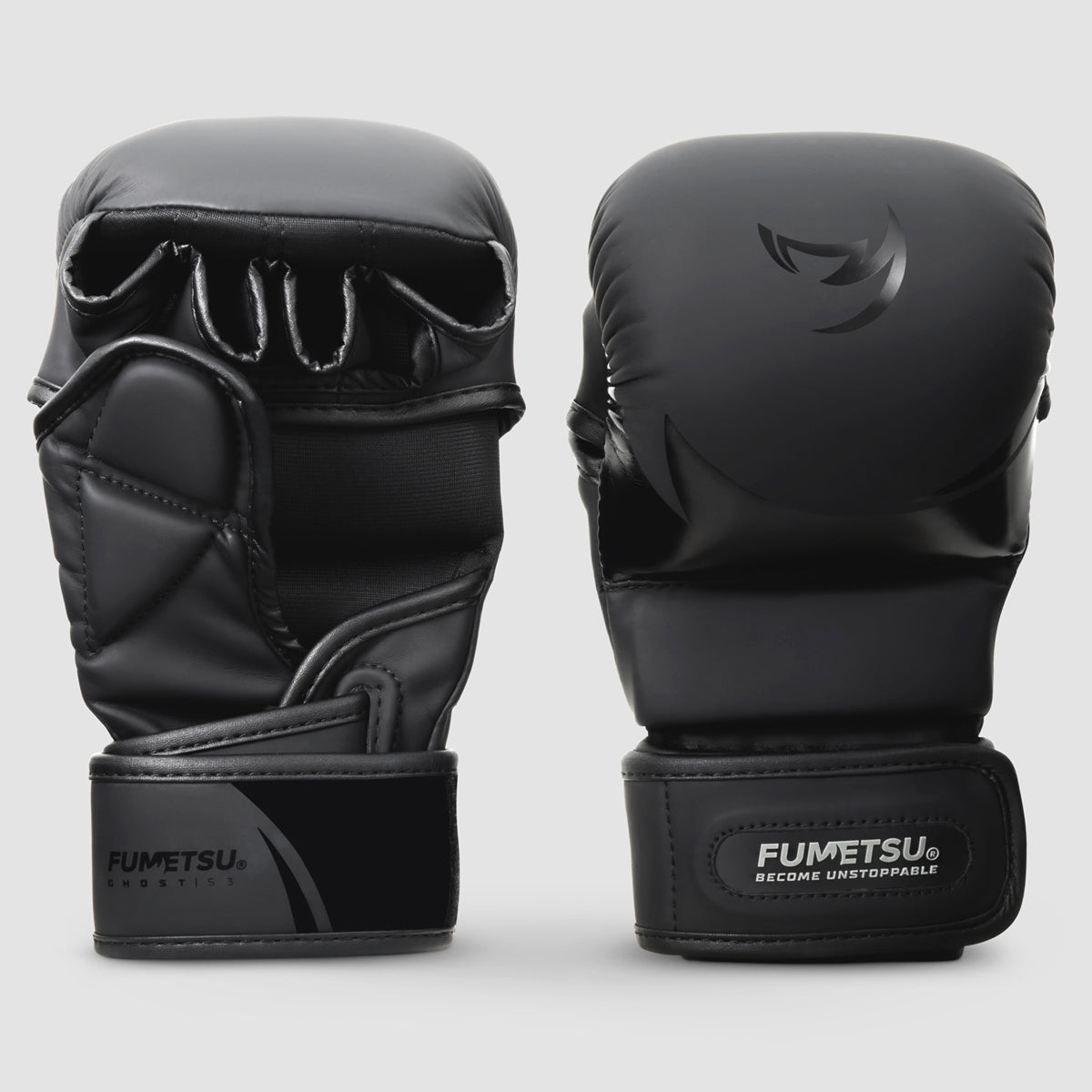 Black/Black Fumetsu Ghost S3 Kids MMA Sparring Gloves