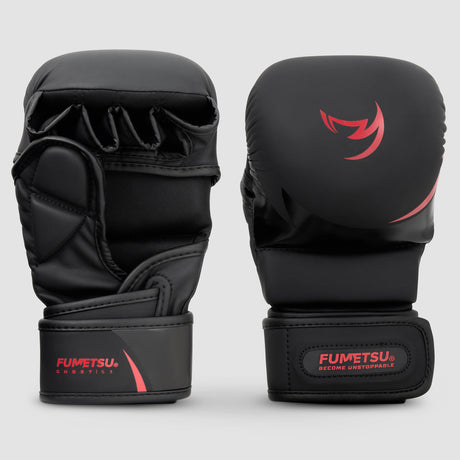 Black/Red Fumetsu Ghost S3 Kids MMA Sparring Gloves