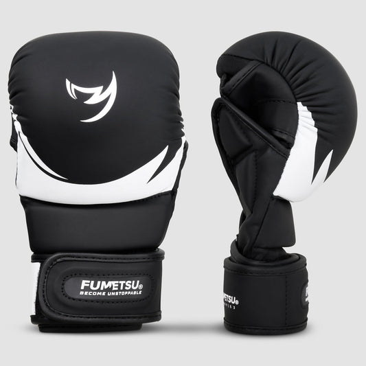 Black/White Fumetsu Ghost S3 Kids MMA Sparring Gloves