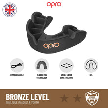 Black Opro Bronze Self-Fit Mouth Guard