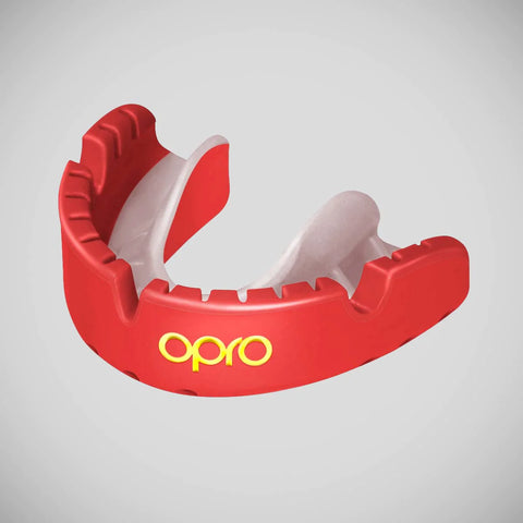 Red/Pearl Opro Gold Braces Self-Fit Mouth Guard