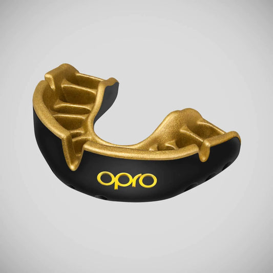 Black/Gold Opro Gold Self-Fit Mouth Guard