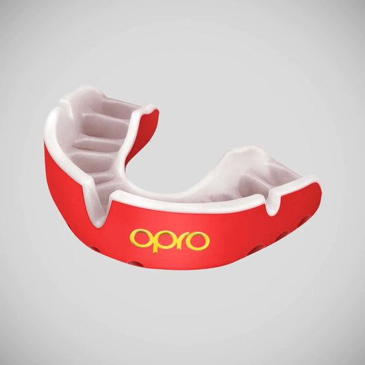 Red/Pearl Opro Gold Self-Fit Mouth Guard