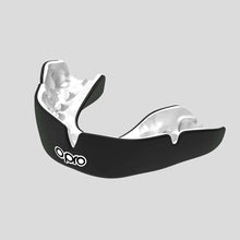 Black/White Opro Instant Custom-Fit Single Colour Mouth Guard