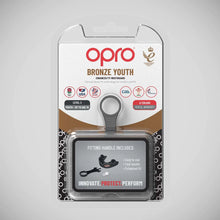 Black Opro Junior Bronze Self-Fit Mouth Guard