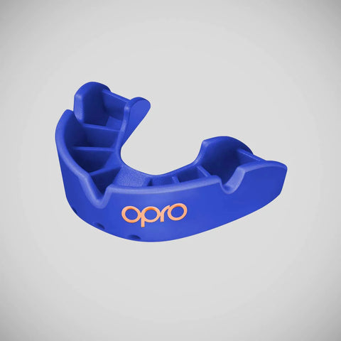 Blue Opro Junior Bronze Self-Fit Mouth Guard