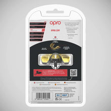 Black/Gold Opro Junior Gold Self-Fit Mouth Guard